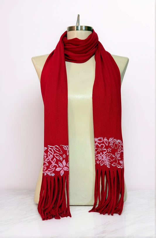 Cachecol com carimbo