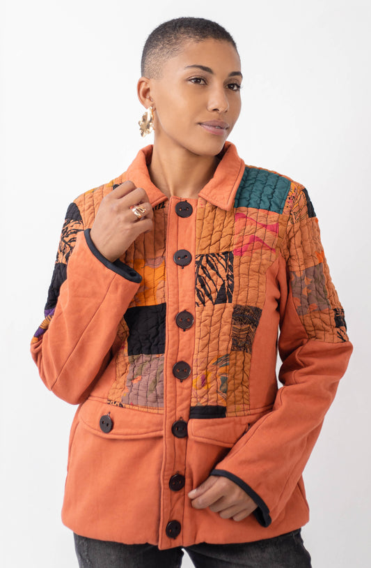 Casaco de patchwork