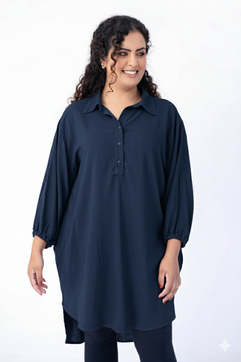 Max camisa com abertura tipo polo