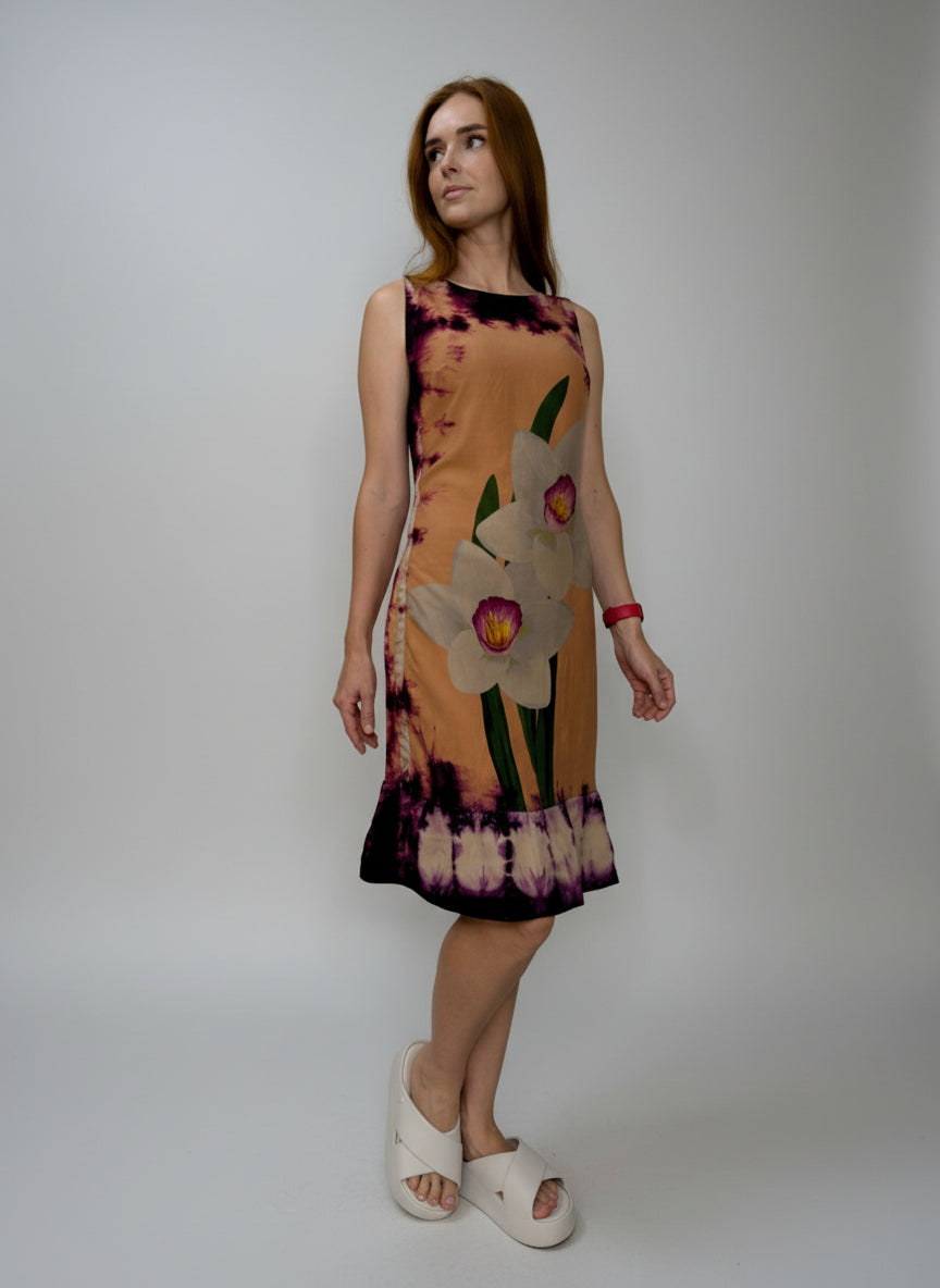 Vestido tubo curto com estampa limitada5234522