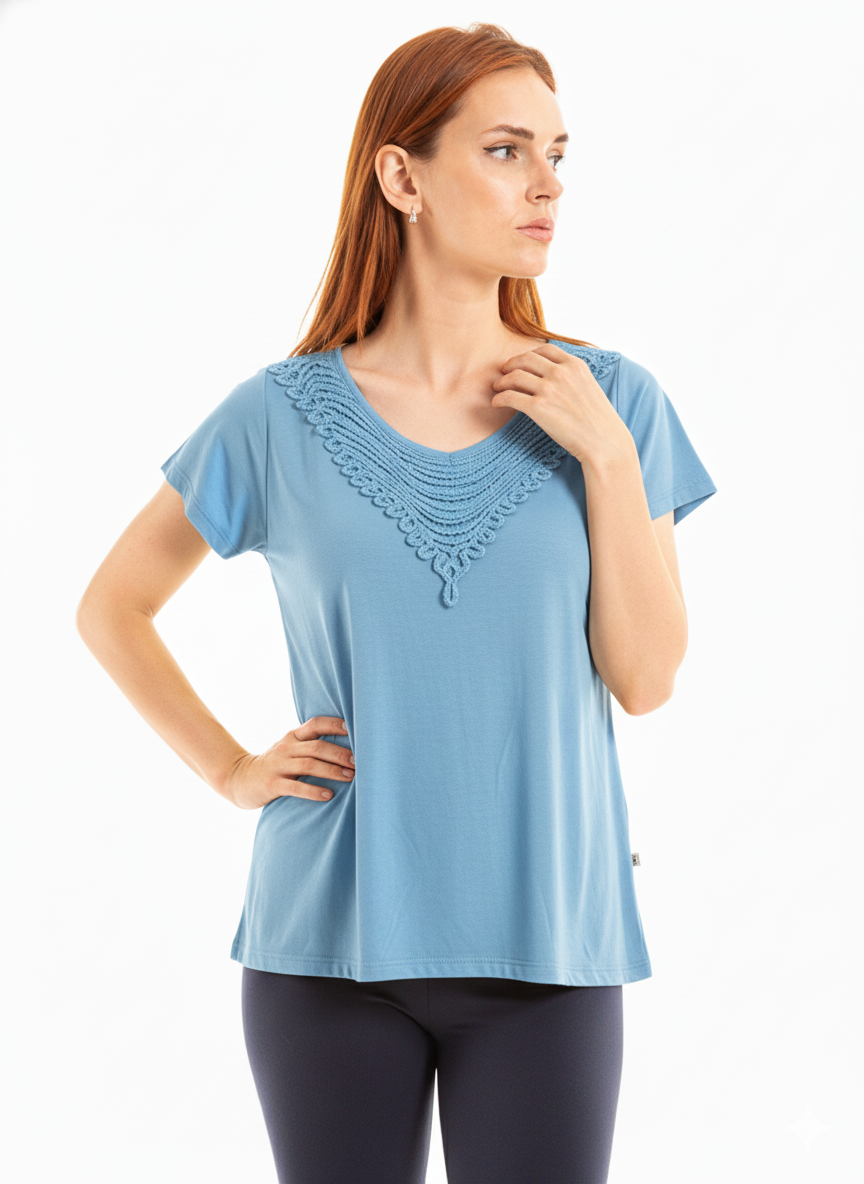 Blusa com detalhe na frente