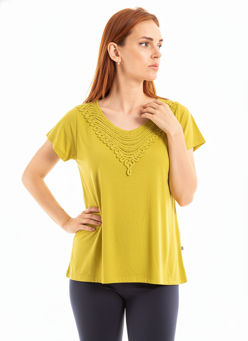 Blusa com detalhe na frente