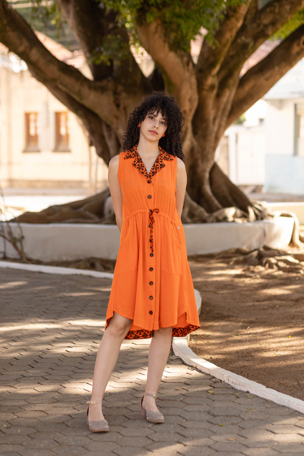 Chemise com ajuste na cintura