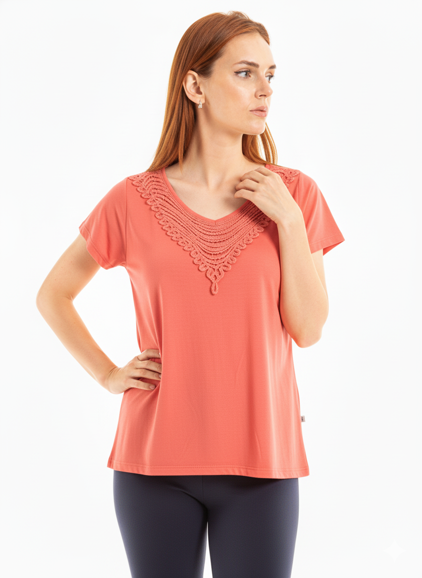 Blusa com detalhe na frente