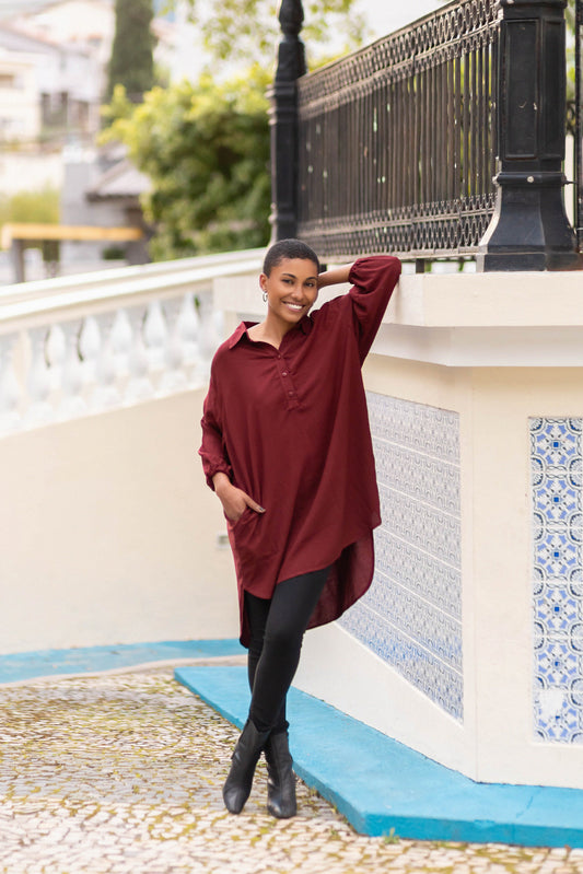 Max camisa com abertura tipo polo