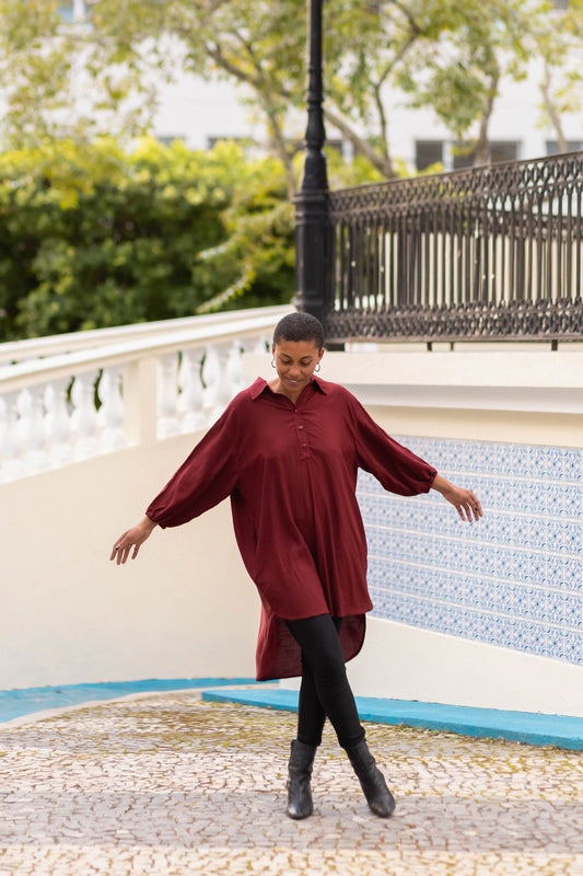 Max camisa com abertura tipo polo