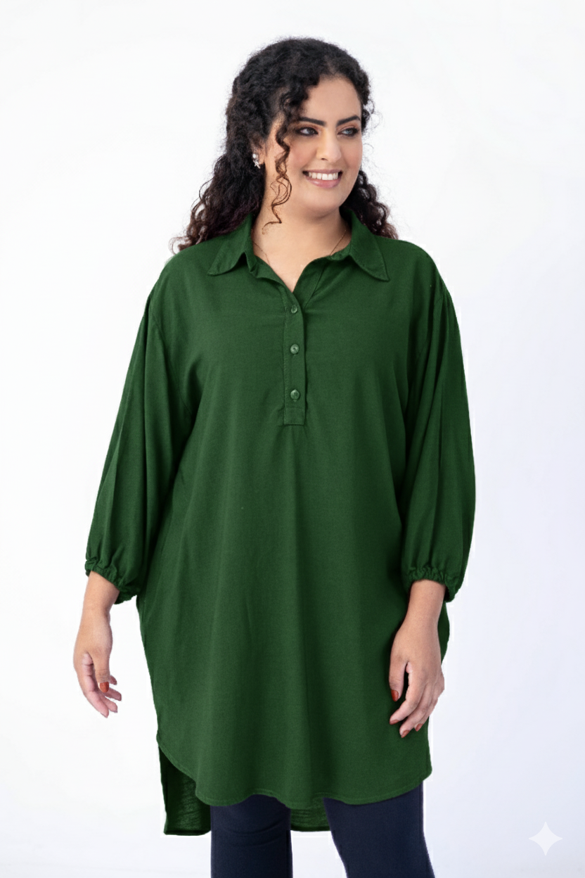 Max camisa com abertura tipo polo