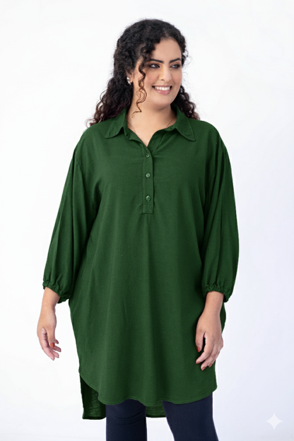 Max camisa com abertura tipo polo