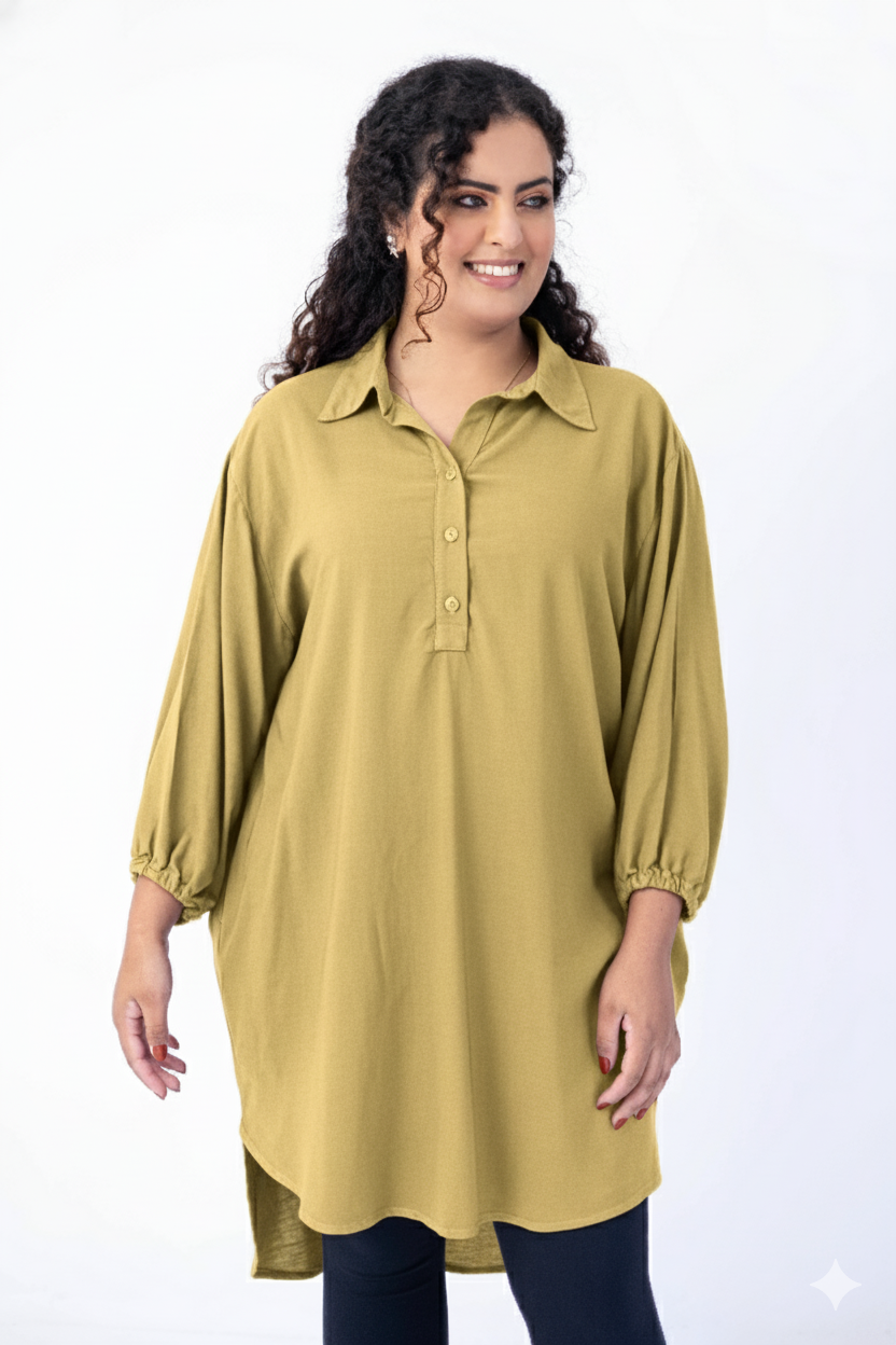 Max camisa com abertura tipo polo