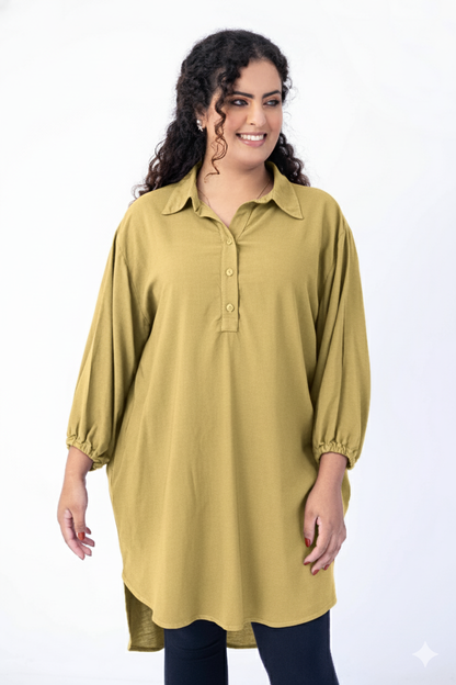 Max camisa com abertura tipo polo