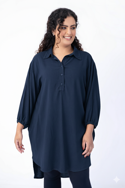 Max camisa com abertura tipo polo