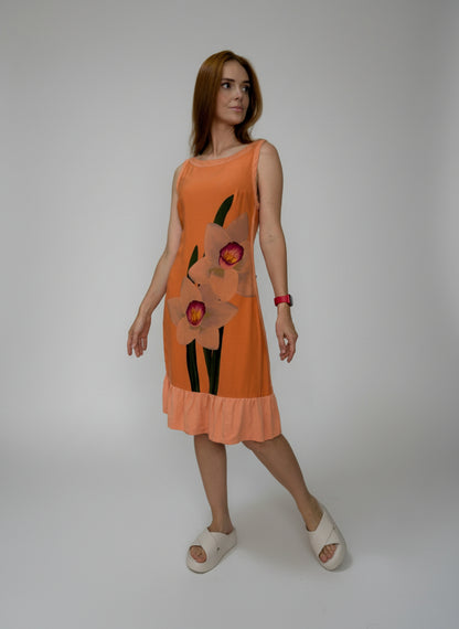 Vestido tubo curto com estampa limitada